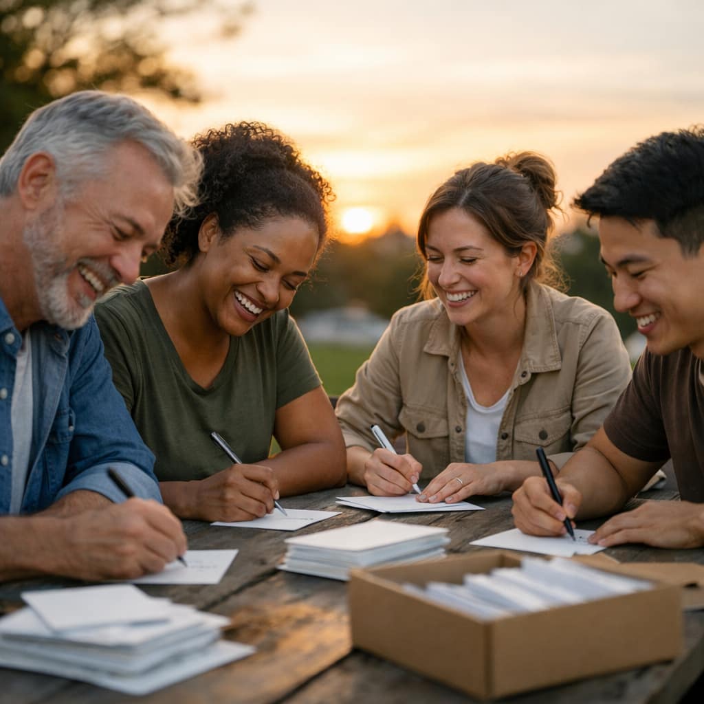Nonprofit team planning a fundraising campaign together