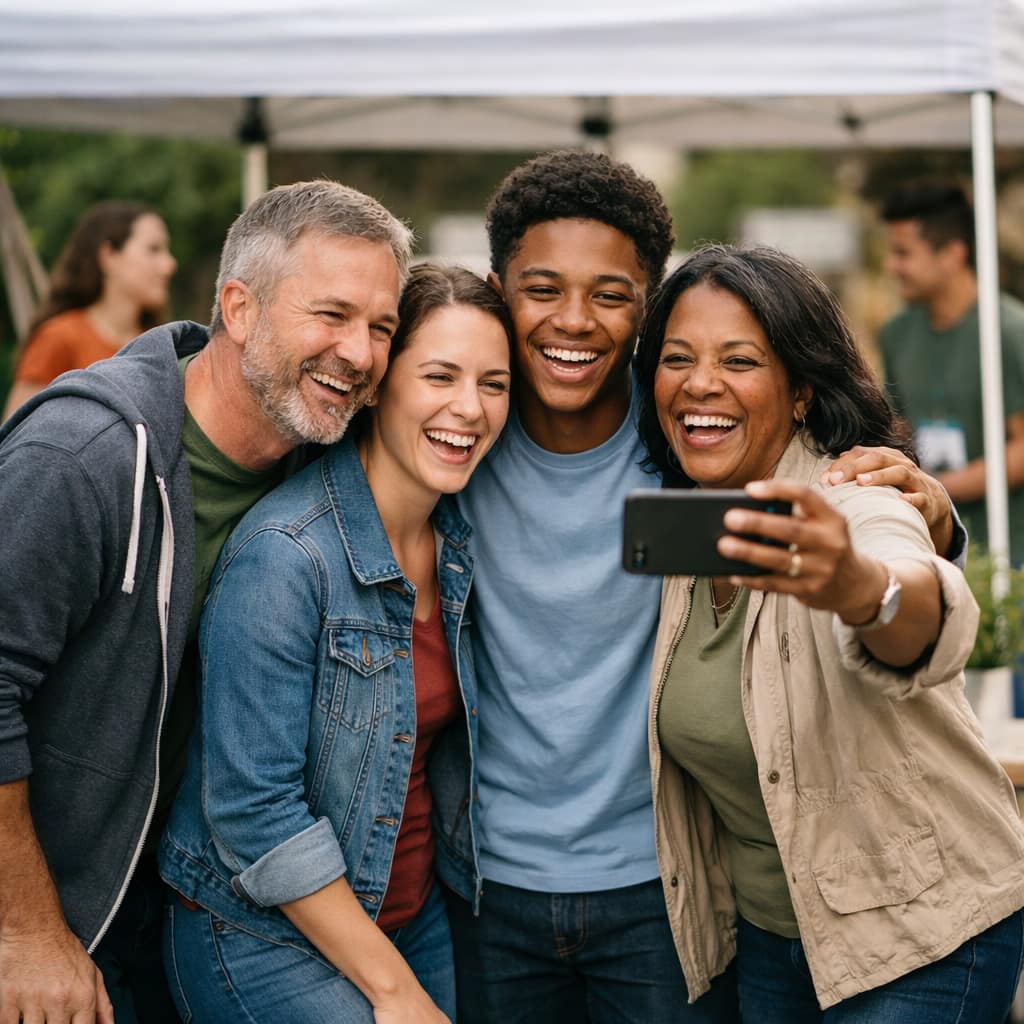 Small nonprofit team learning a software workflow together